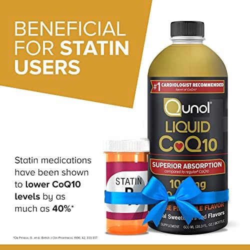Qunol 20.3 fluid ounces liquid coenzyme bottle for cardiovascular wellness