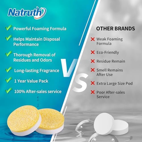 Kitchen sink maintenance with Natruth disposal tablets