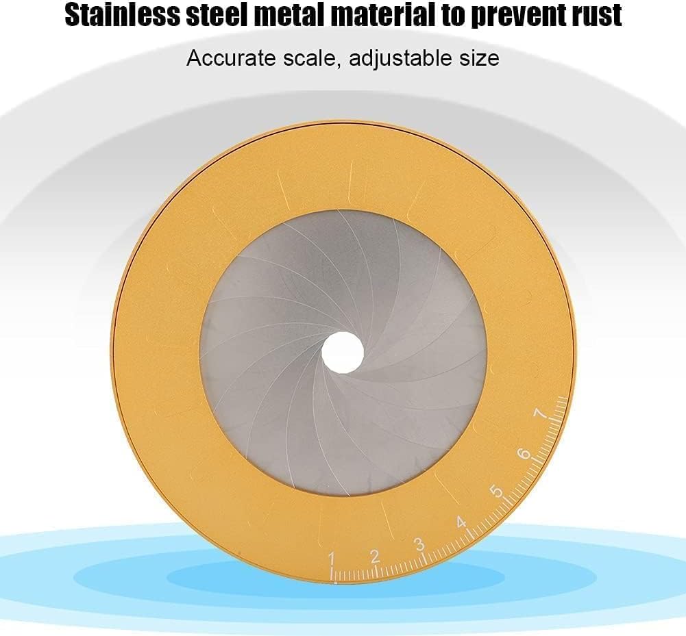 Stainless steel round circle template mechanism