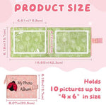 Amzoya washable fabric baby photo album pink color variant packaging
