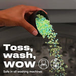 Authentic imported Downy laundry beads for twenty-four hour clothes freshness.