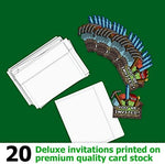 Eco friendly recyclable birthday party invitation stationery pack by Birthday Galore