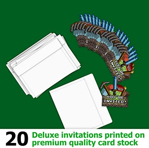 Eco friendly recyclable birthday party invitation stationery pack by Birthday Galore