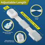 White Wappa safety strap locks set for household babyproofing