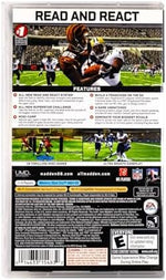 Authentic Madden NFL 08 PSP game disc and case