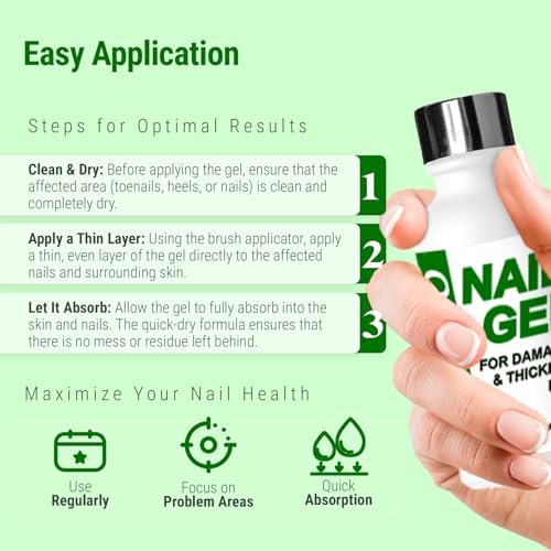 Applying urea 40 percent gel to thickened toenail using precision brush