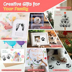 Nabance DIY greeting card project with stamped newborn handprints and footprints