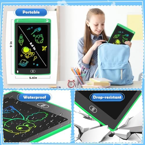 Travel friendly portable LCD drawing board for children
