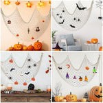 Patioland decorative nautical fishnet backdrop used behind a colorful birthday balloon arch