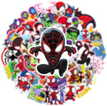 Spiderman sticker pack displayed as a gift for kids