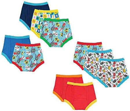Combed cotton toddler training underwear with Toy Story and Cars prints