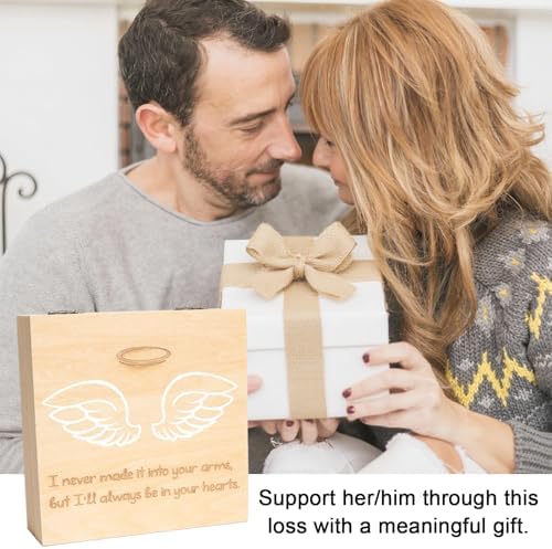 Miscarriage memorial gift box holding ultrasound photo