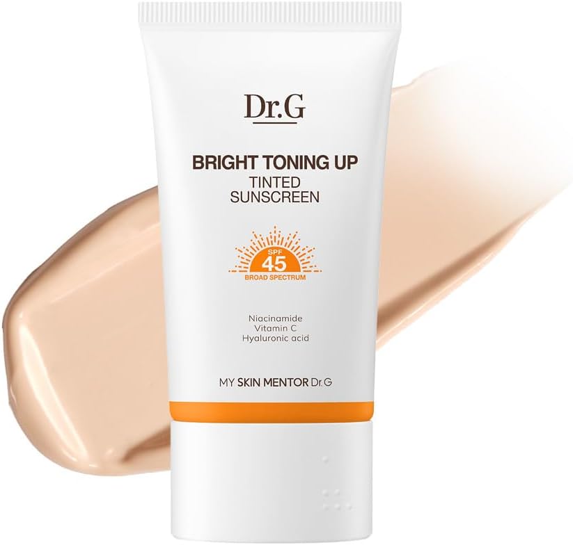 Dr. G Bright Toning Up Tinted Sunscreen front view packaging