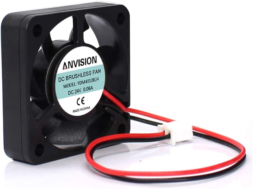 ANVISION 40mm brushless fan dual ball bearing profile
