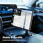 Adjustable height car cup holder tablet stand with extended arm
