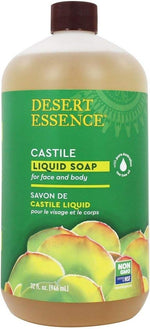 Desert Essence Castile Liquid Soap front view bottle