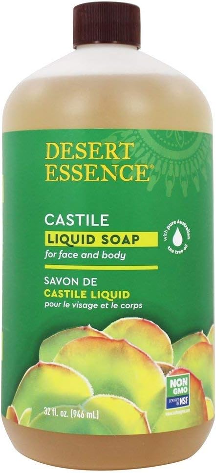 Desert Essence Castile Liquid Soap front view bottle