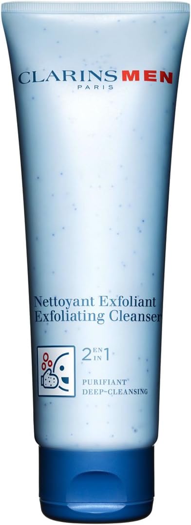 Clarins Men Exfoliating Cleanser front view skincare product