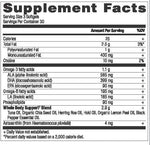 Ancient Nutrition Ancient Omegas supplement facts label