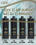 Créé premium blue powder lightener for multi level hair lifting back panel