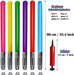 Smilixin inflatable sword set including manual hand pump