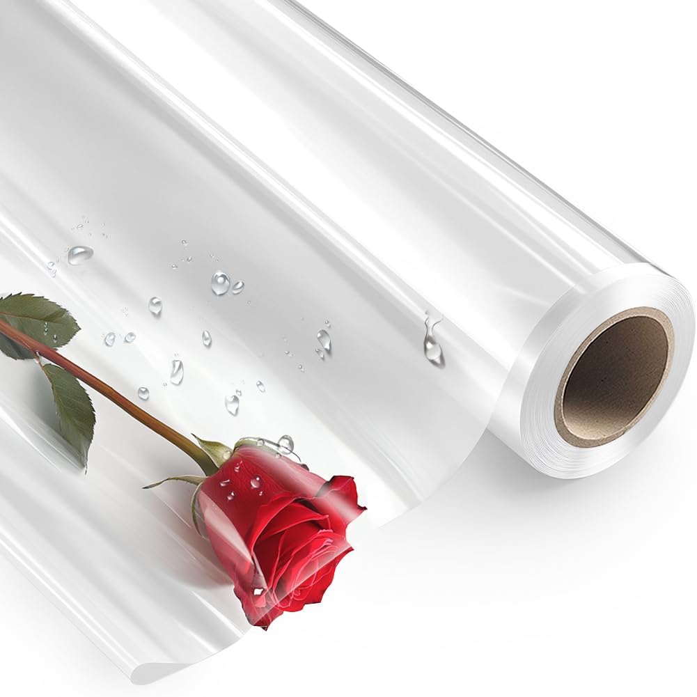 Perkhomy Clear Cellophane Wrap Roll 16 inch front view