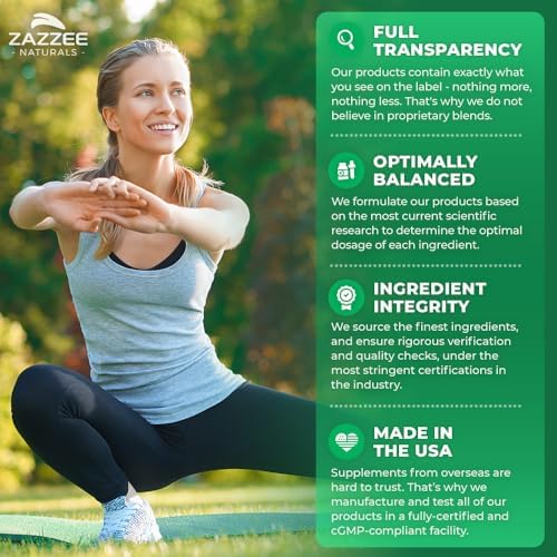 Authentic USA imported Zazzee dietary supplement packaging with allergen free non GMO product details