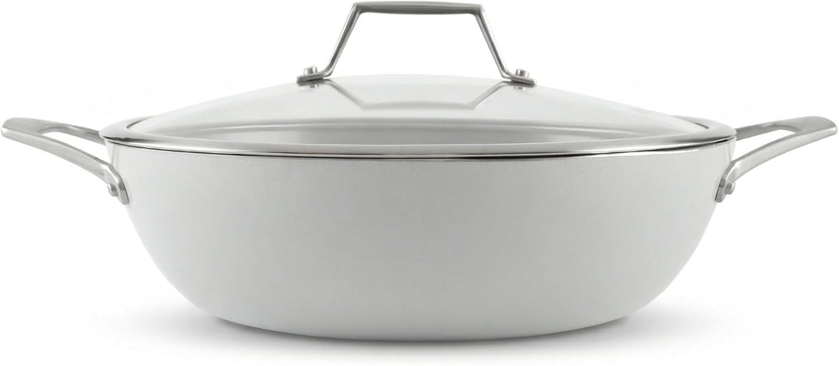 TECHEF - CeraTerra 12" Ceramic Nonstick Flat Bottom Wok/Stir-Fry Pan - PFOA, PTFE, PFAS Free, Dishwasher and Oven Safe, Made in Korea (12-in) - Image 10