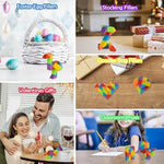 The premium imported sensory cube set fully extended into straight lines to highlight its medium size and segment count.