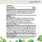 Puregen Labs 2 percent miconazole nitrate powder bottle showing talc free label details.