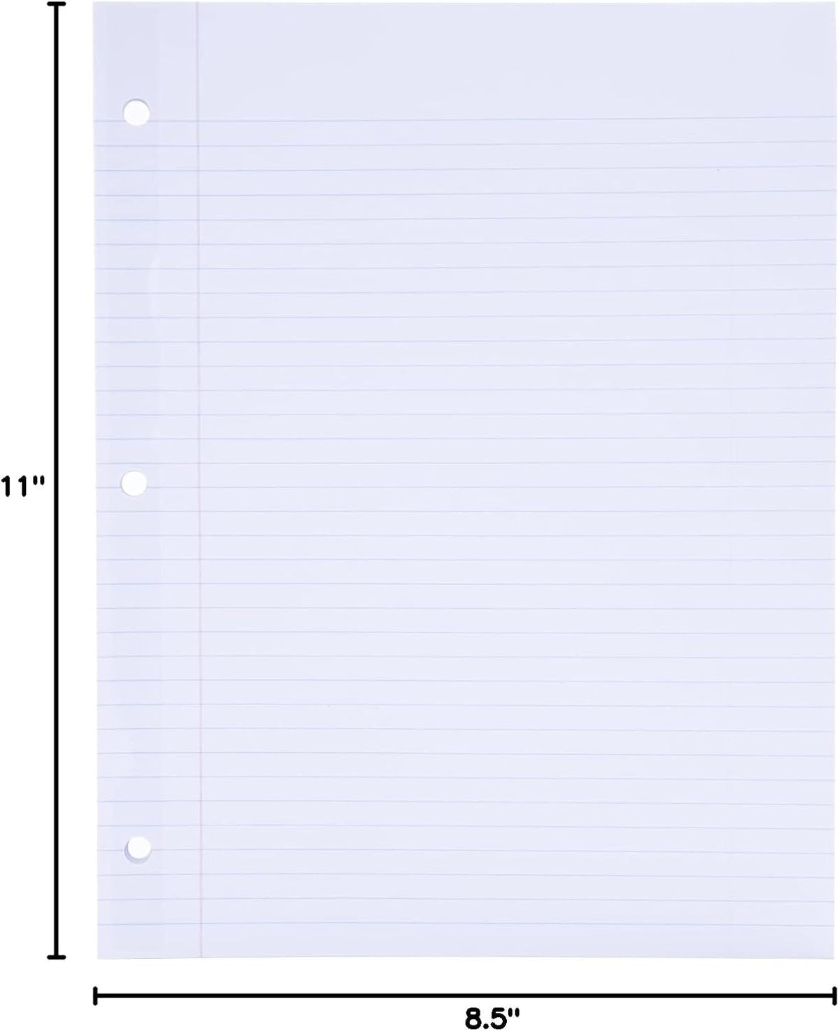 Mintra office filler paper inserted inside a standard ring binder