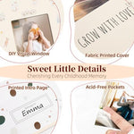 Vienrose newborn family keepsake photo book with dedicated memo writing areas
