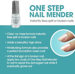 Applying Barielle nail mender as a smooth base coat for ridges