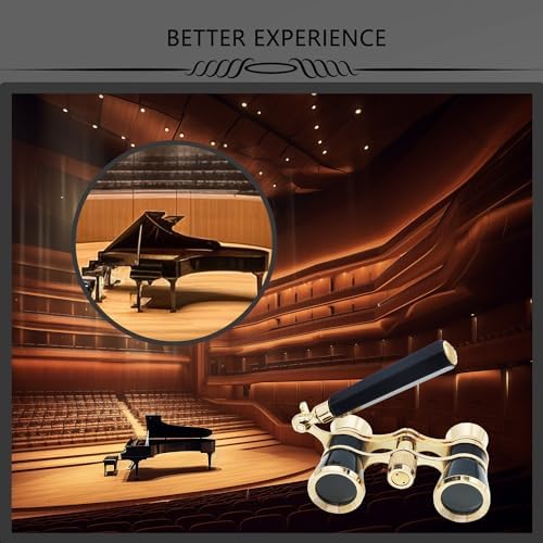 BLACKICE premium alloy concert binoculars showing optical glass objective lenses