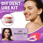 High-quality resin denture material close up