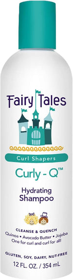 Fairy Tales Curly Q Hydrating Shampoo front bottle view.
