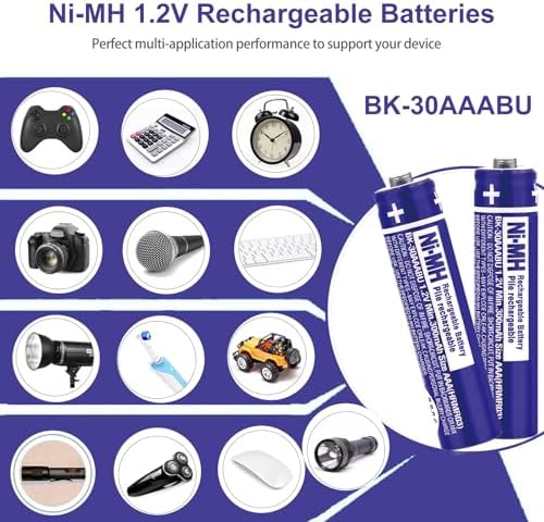 Authentic long lifecycle reusable AAA cell pack displaying technical specifications