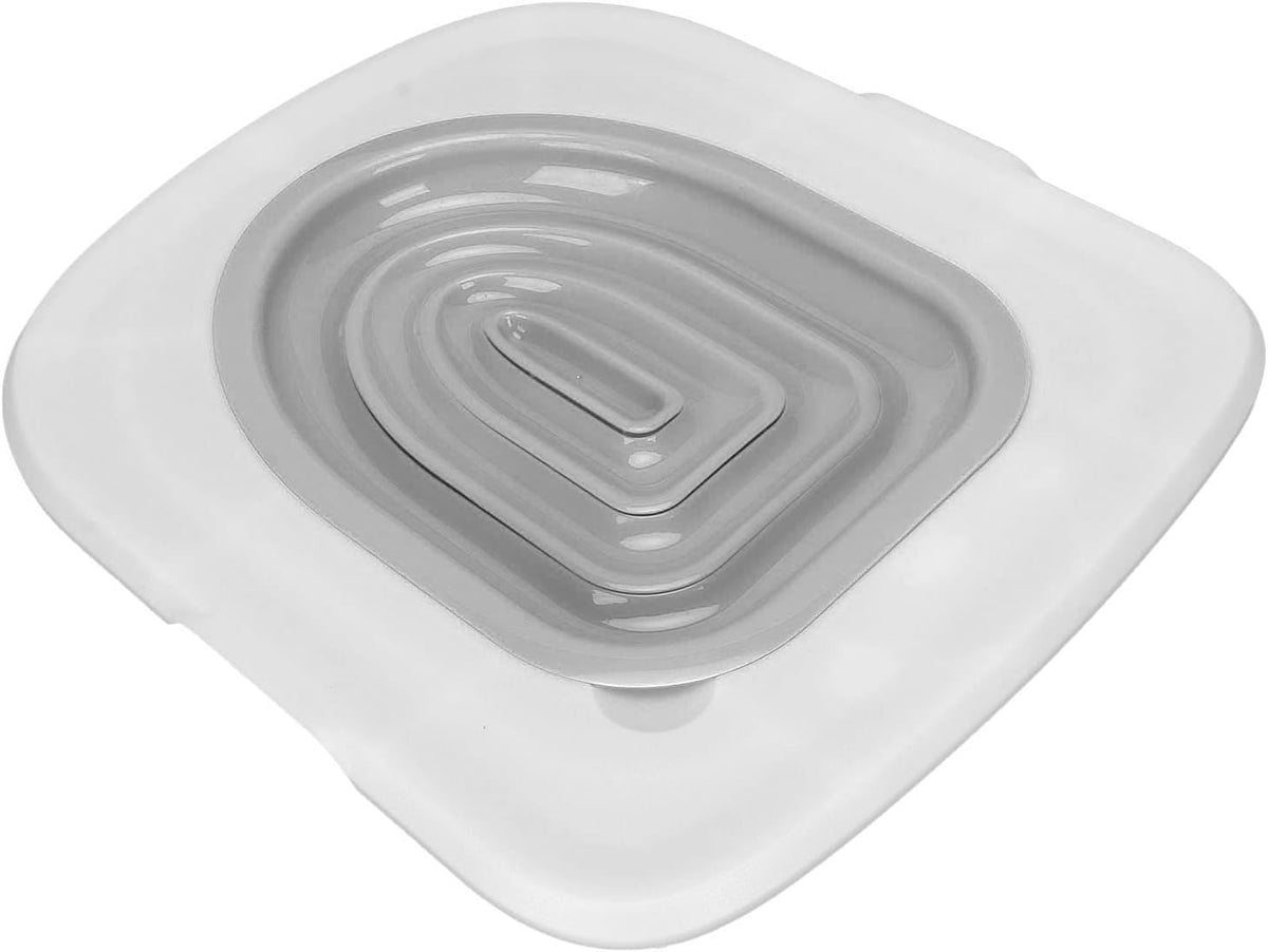 DOACT reusable pet toilet training kit placed on standard toilet bowl