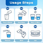 User applying temporary tooth filling material
