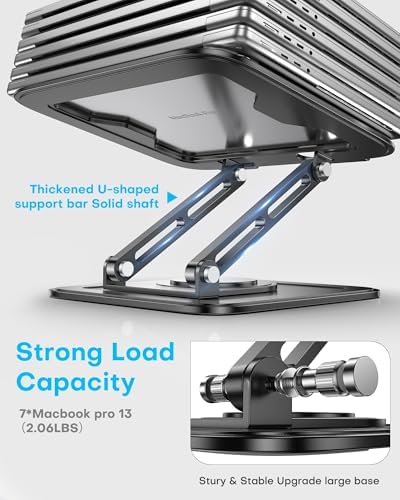 LOXP non slip silicone padding close up on premium black laptop riser