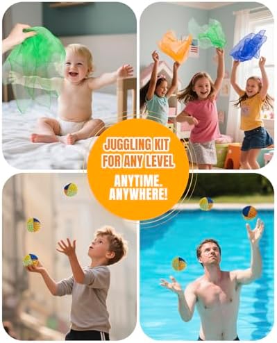 Close up of soft juggling balls for toddlers
