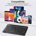 Side angle of the 11 inch tablet protective folio case adjusted to a comfortable viewing position.