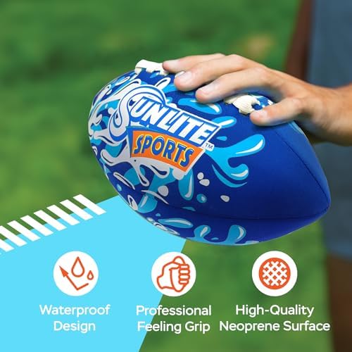 Sunlite Sports SOAK water series neoprene football showing real laces details