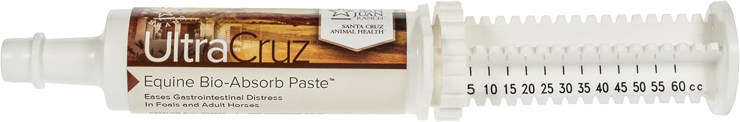 UltraCruz Equine Bio-Absorb Paste 60ml syringe front view for digestive support