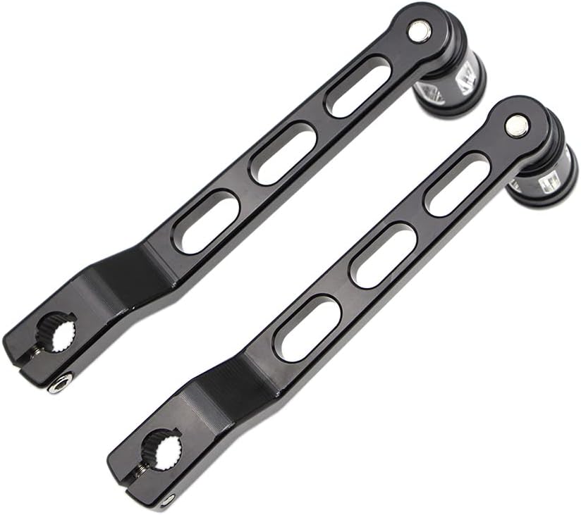 Black CNC aluminum shifter lever and footpeg set