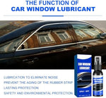 Anti-friction automotive window lubricant spray bottle with microfiber cloth for cleaning maintenance