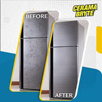Authentic USA imported Cerama Bryte cleaning bundle for glass ceramic and metal surfaces.