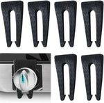 Sinsetu 6 pack gas stove knob locks black front view