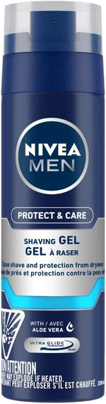 NIVEA MEN Shaving, Protect & Care Shaving Gel, 198g - Image 1