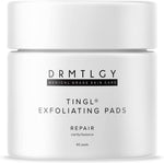DRMTLGY Tingl Exfoliating Face & Body Pads jar with 60 pre-soaked AHA BHA cloths